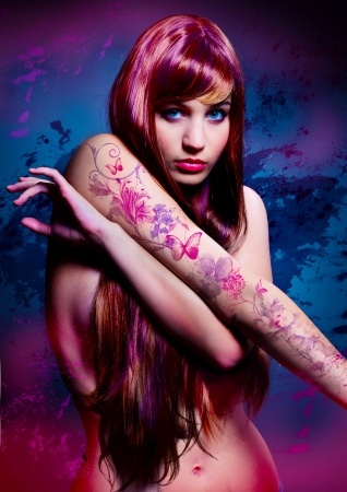 Tattoos in pink